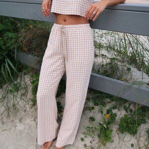 Abercrombie Linen-Blend Pull-On Pants - Size M